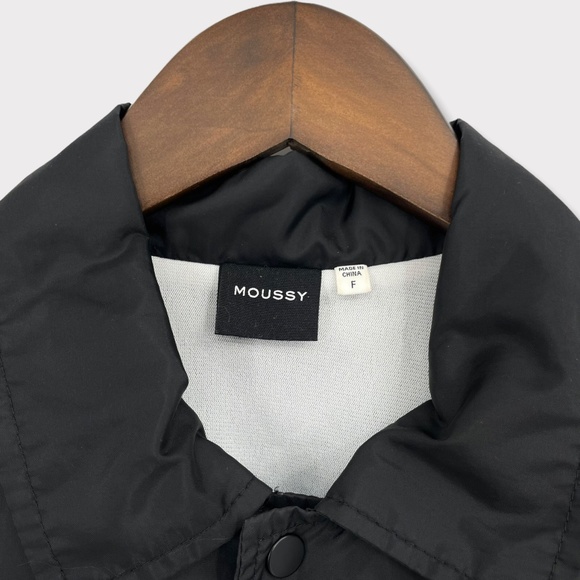 Moussy Black Superior Nylon Bomber Jacket OS - Picture 3 of 7